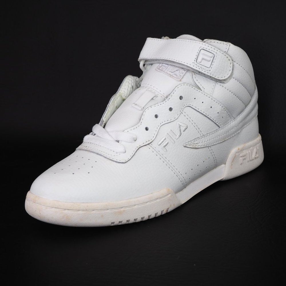 Fila F-13V Boys Shoes Triple White 31F131LT - Picture 2 of 12